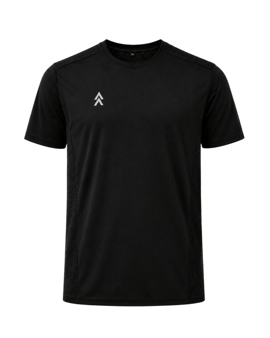 YAKA Nation AVRA Phantom Black performance tee – front view