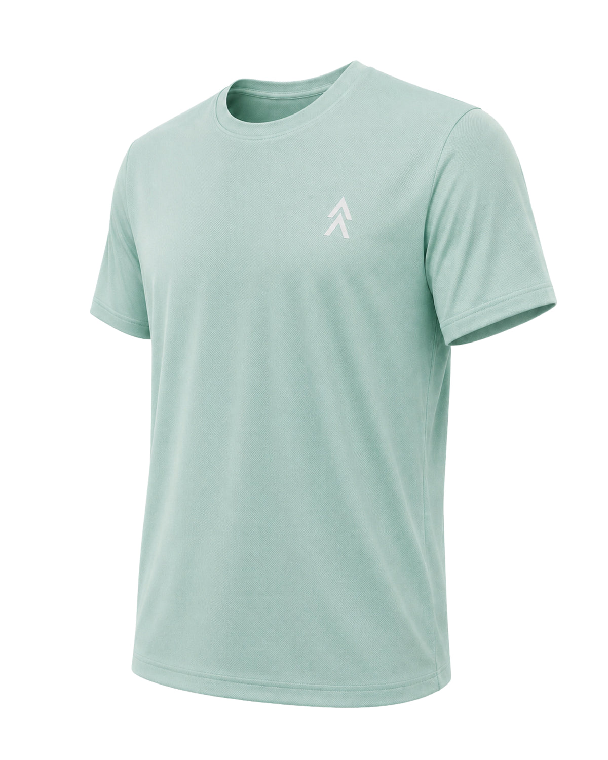 YAKA Nation NAIA Prism Cyan Flow tee – angled front view