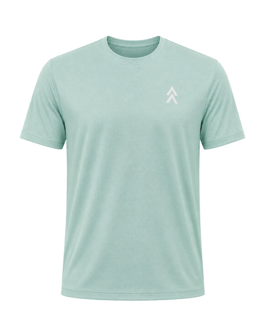 YAKA Nation NAIA Prism Cyan Flow tee – front view